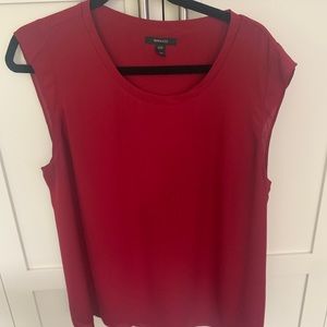 RW&CO burgundy blouse size xl